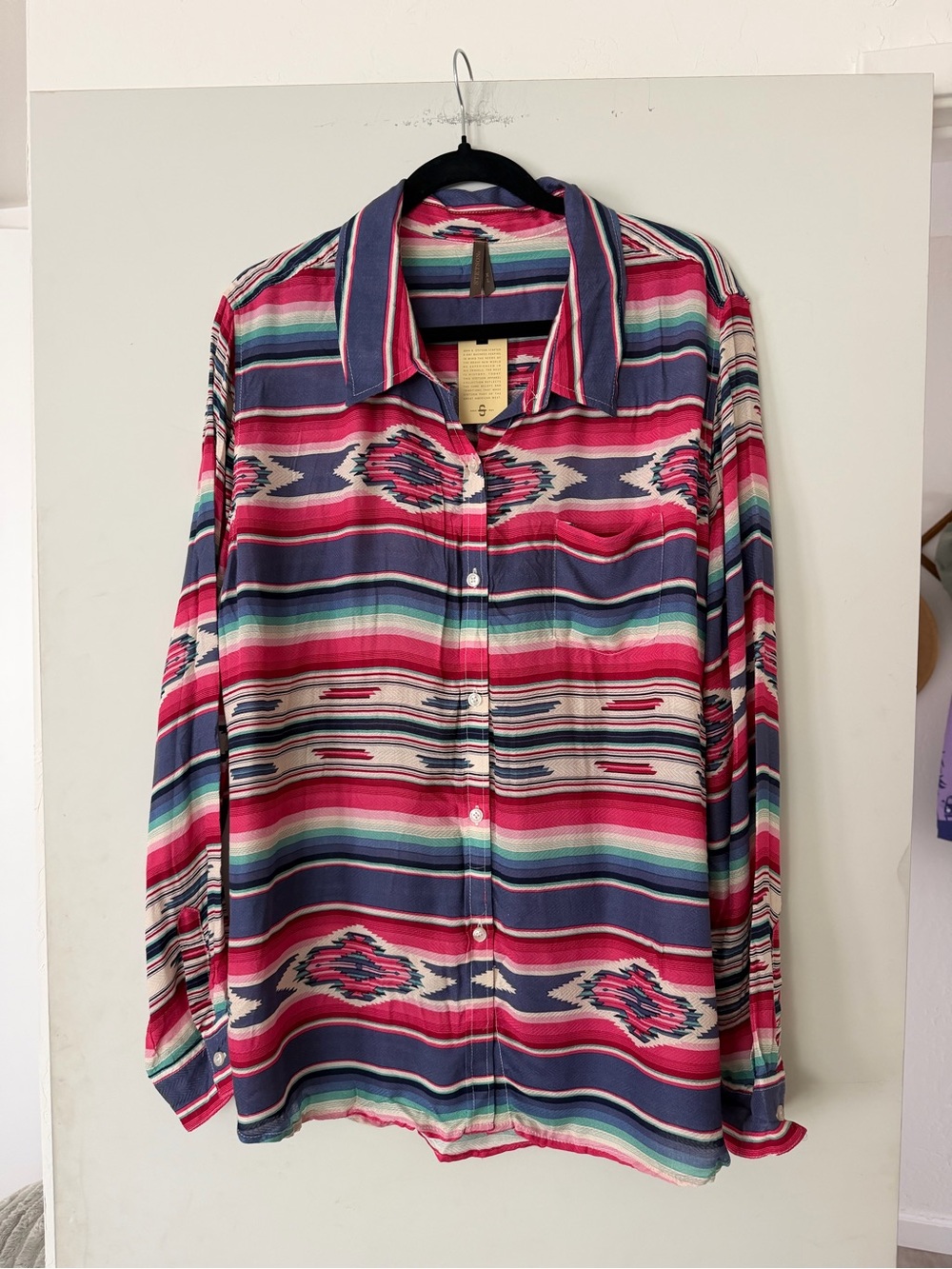 Stetson Indigo Serape Button Down